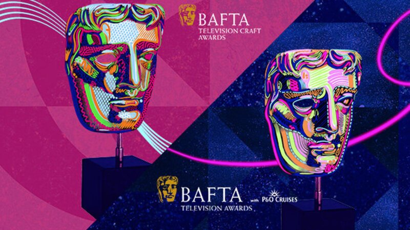 BAFTA logos for the TV a craft awards, both feature their iconic statue